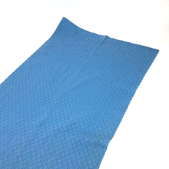 LOUIS VUITTON M75595 Micro Damier Scarf Cashmere / cotton blue - Picture 13 of 13
